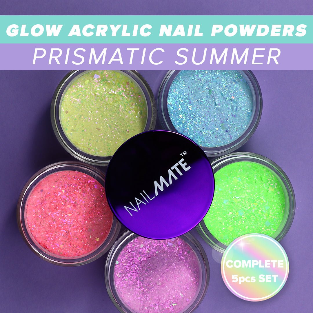 Nail Mate Prismatic Glow in the Dark Acrylic Collection