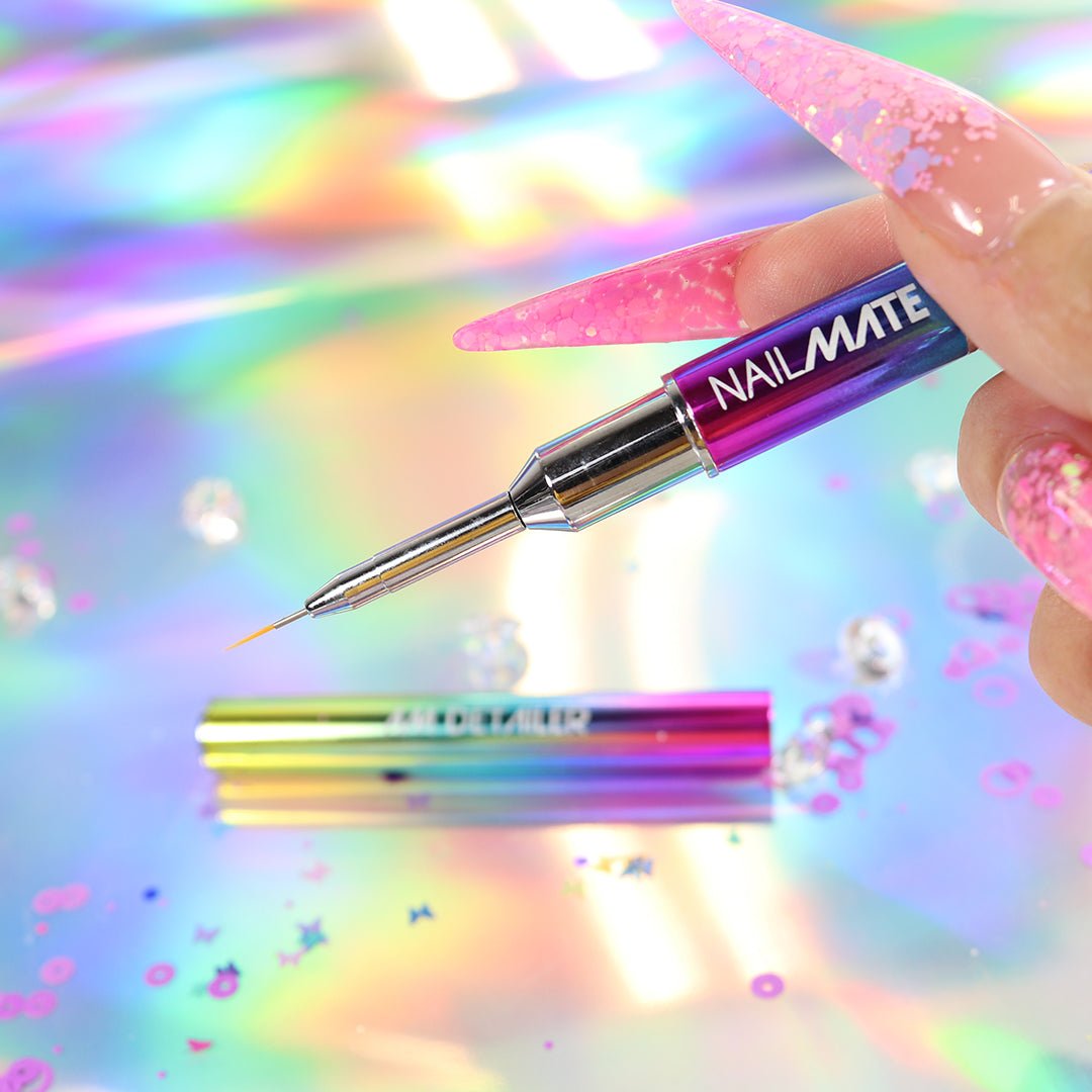 Rainbow Liner Detailer Nail Art Brush - Fine precision Bristles
