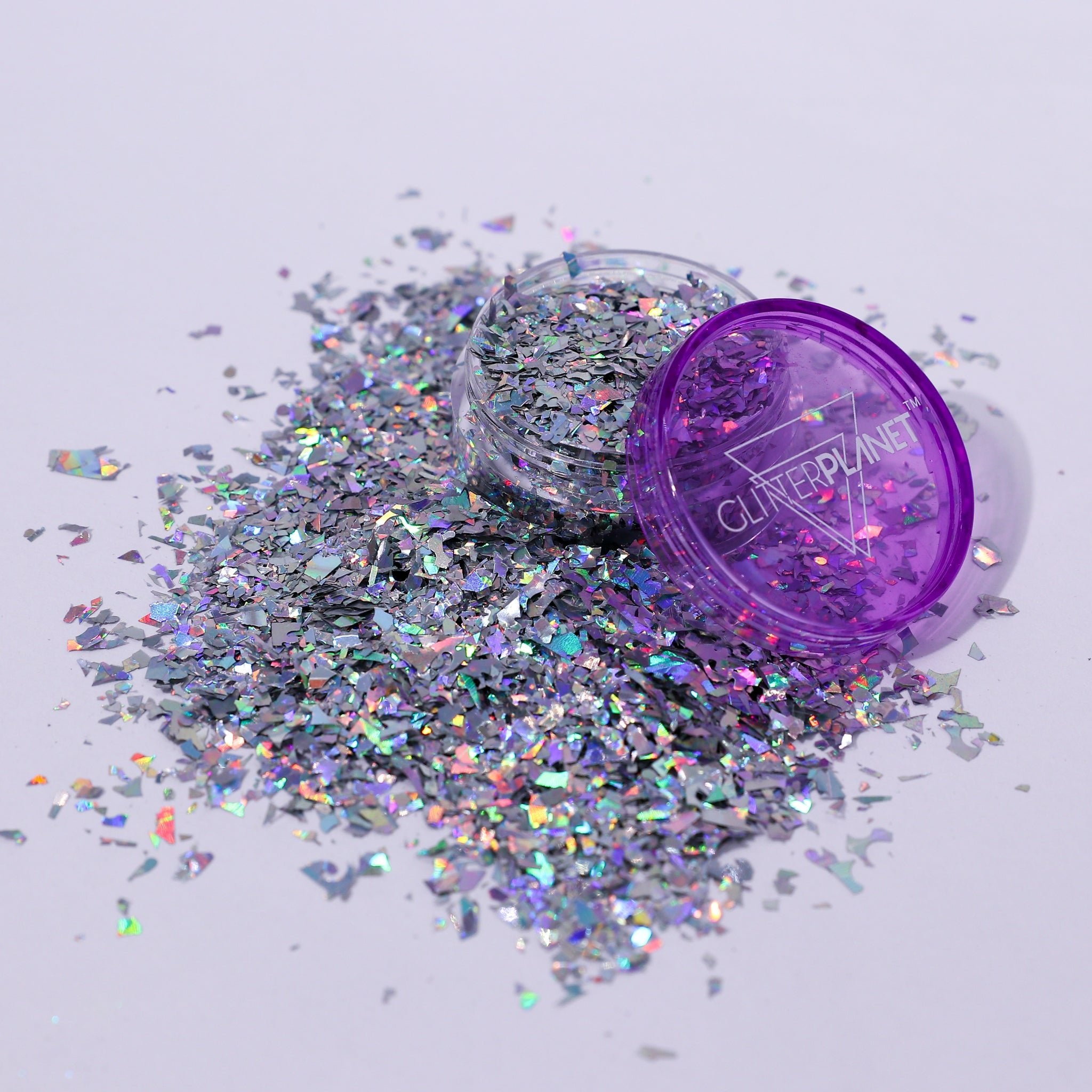 Shards Silver Holographic Nail Glitter 5g