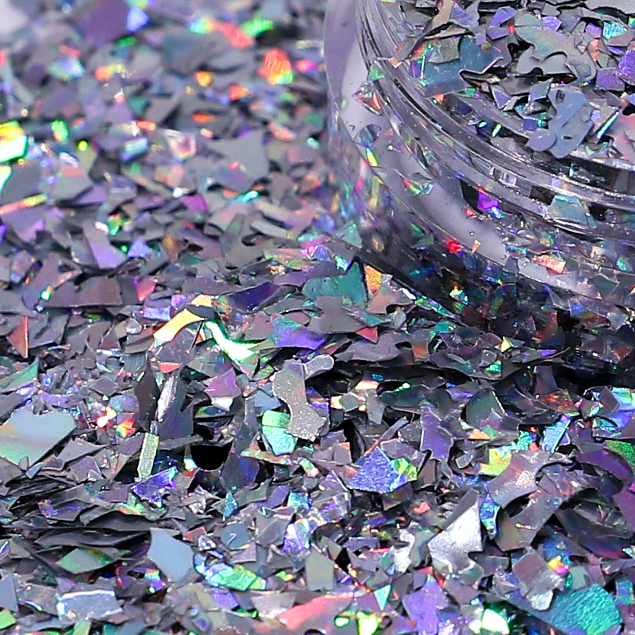 Shards Silver Holographic Nail Glitter 5g