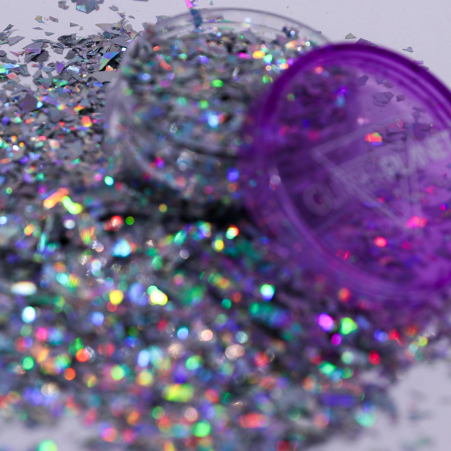 Shards Silver Holographic Nail Glitter 5g