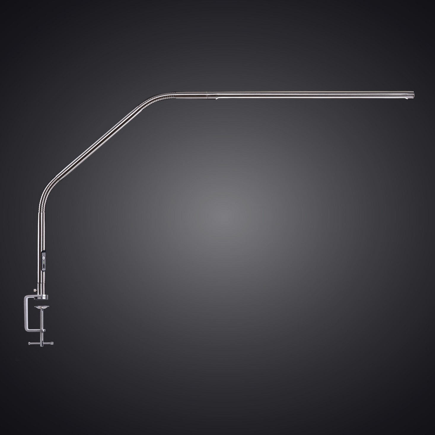 Slimline 4 Table Lamp – Brushed Steel