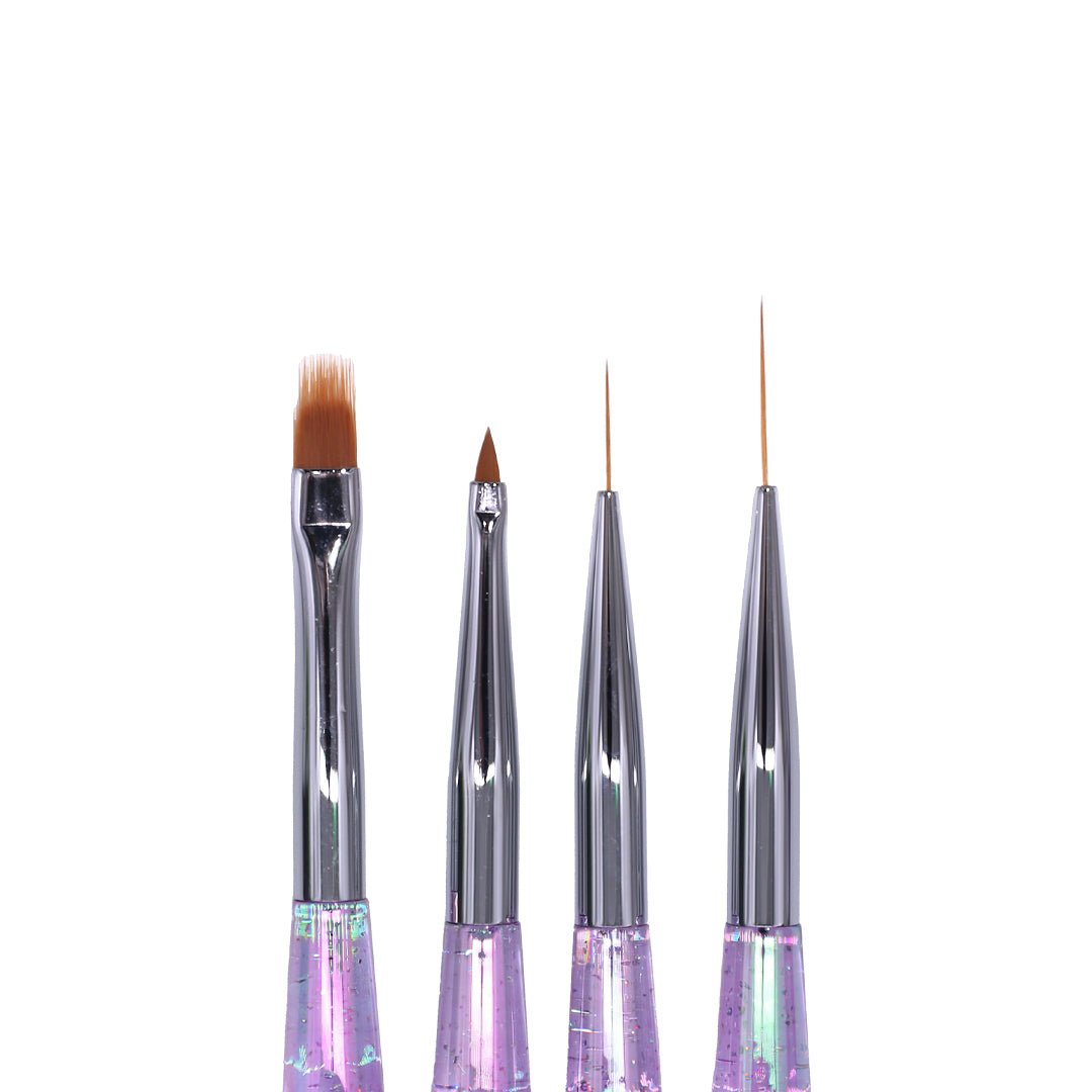 Space Babe 4 pcs Nail Art Brush Bundle