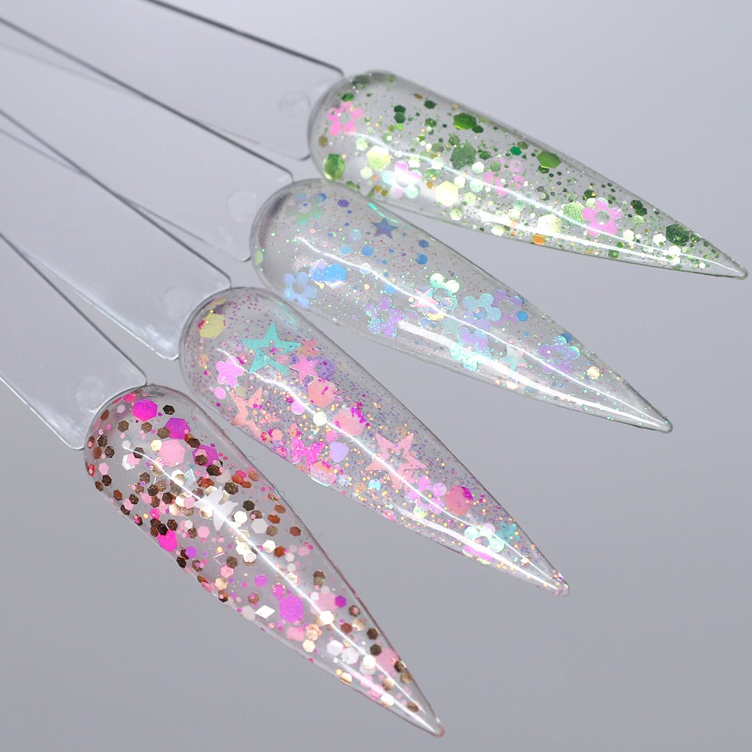 Spring Fling Glitter Acrylic Collection