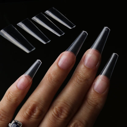 Straight Coffin no C Curve Nail Tips - 504pcs