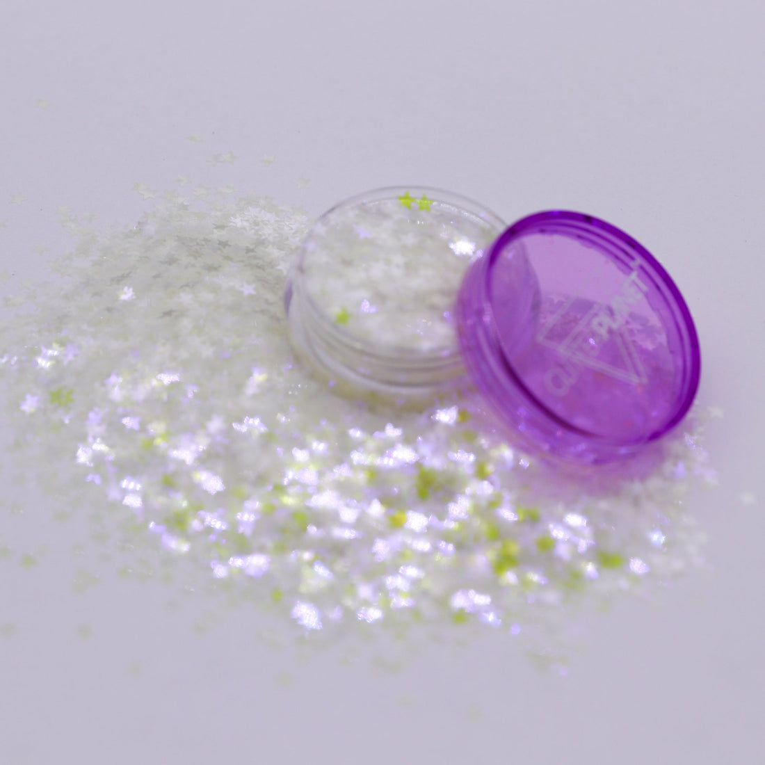 Ultra violet stars glitter shapes