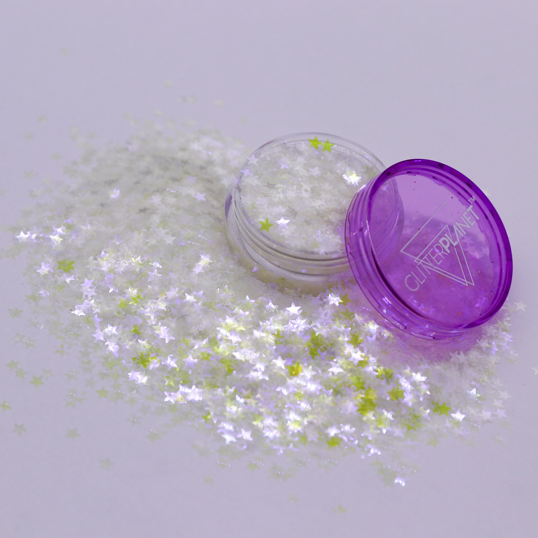 Ultra violet stars glitter shapes | Glitter Planet