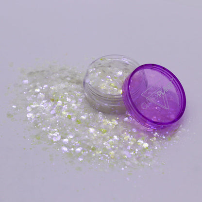 UV Rave Purple-Blue Chunky Nail Glitter 5g