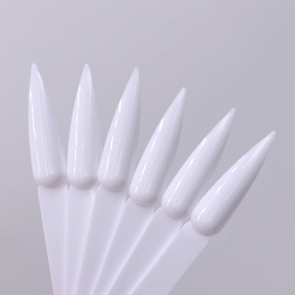 50pcs White Stiletto Swatch Sticks
