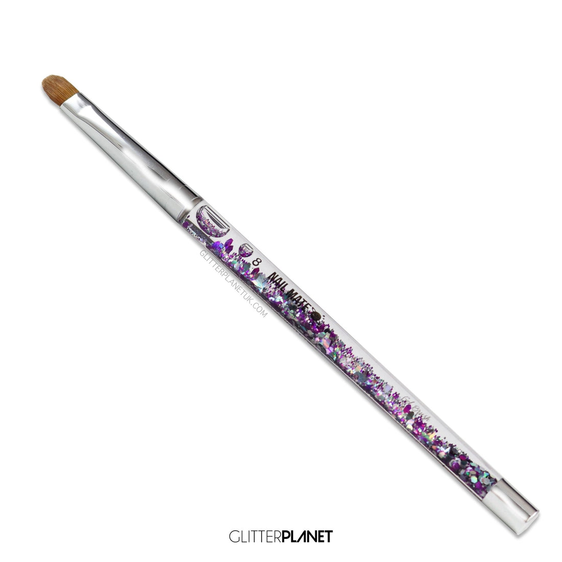 100% Kolinsky Gel Nail Brush | Galaxy Aqua