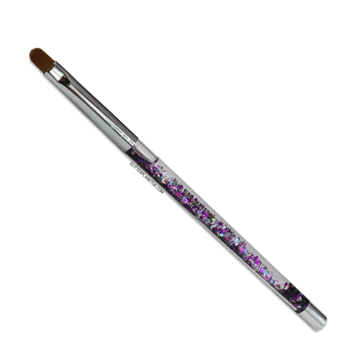 100% Synthetic Gel Nail Brush | Galaxy Aqua