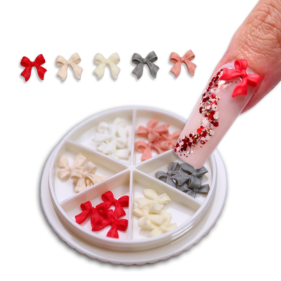 3D Bows Nail Art Wheel - Glitter Planet