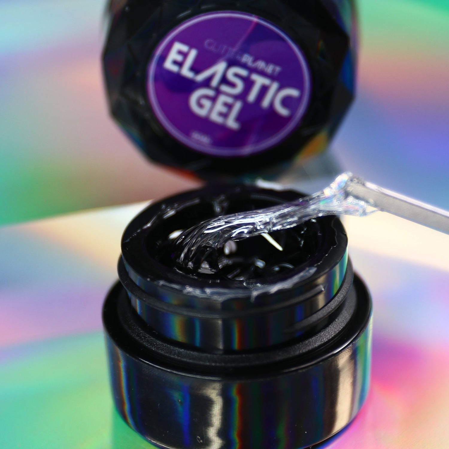 3D Elastic Gel Clear Texture Gel - Glitter Planet