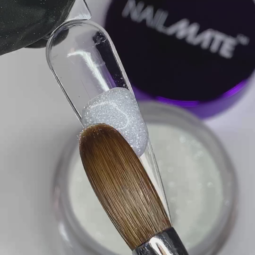 Core Acrylic Nail Powder Pearl Clear Shimmer 28g