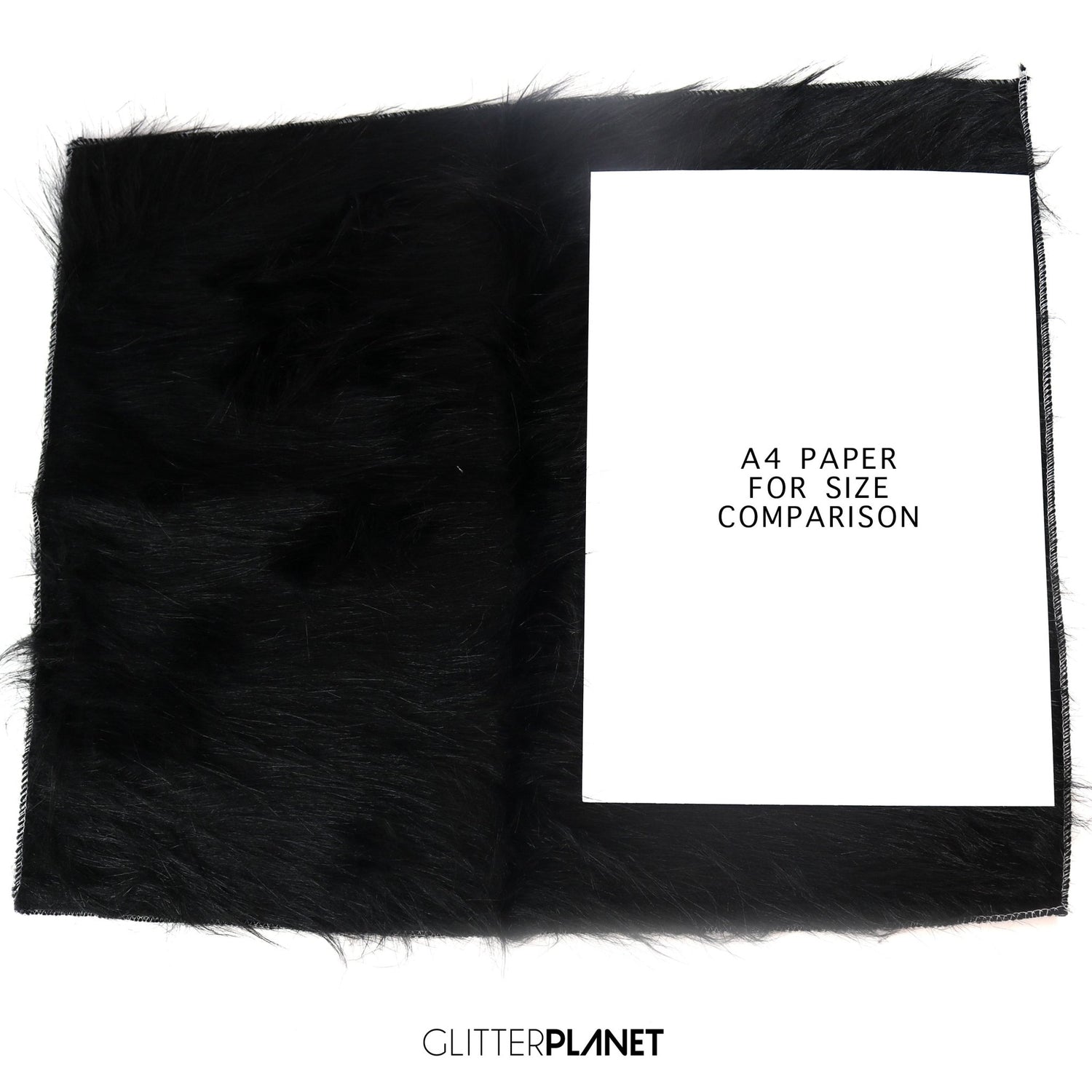 Black Faux Fur Background