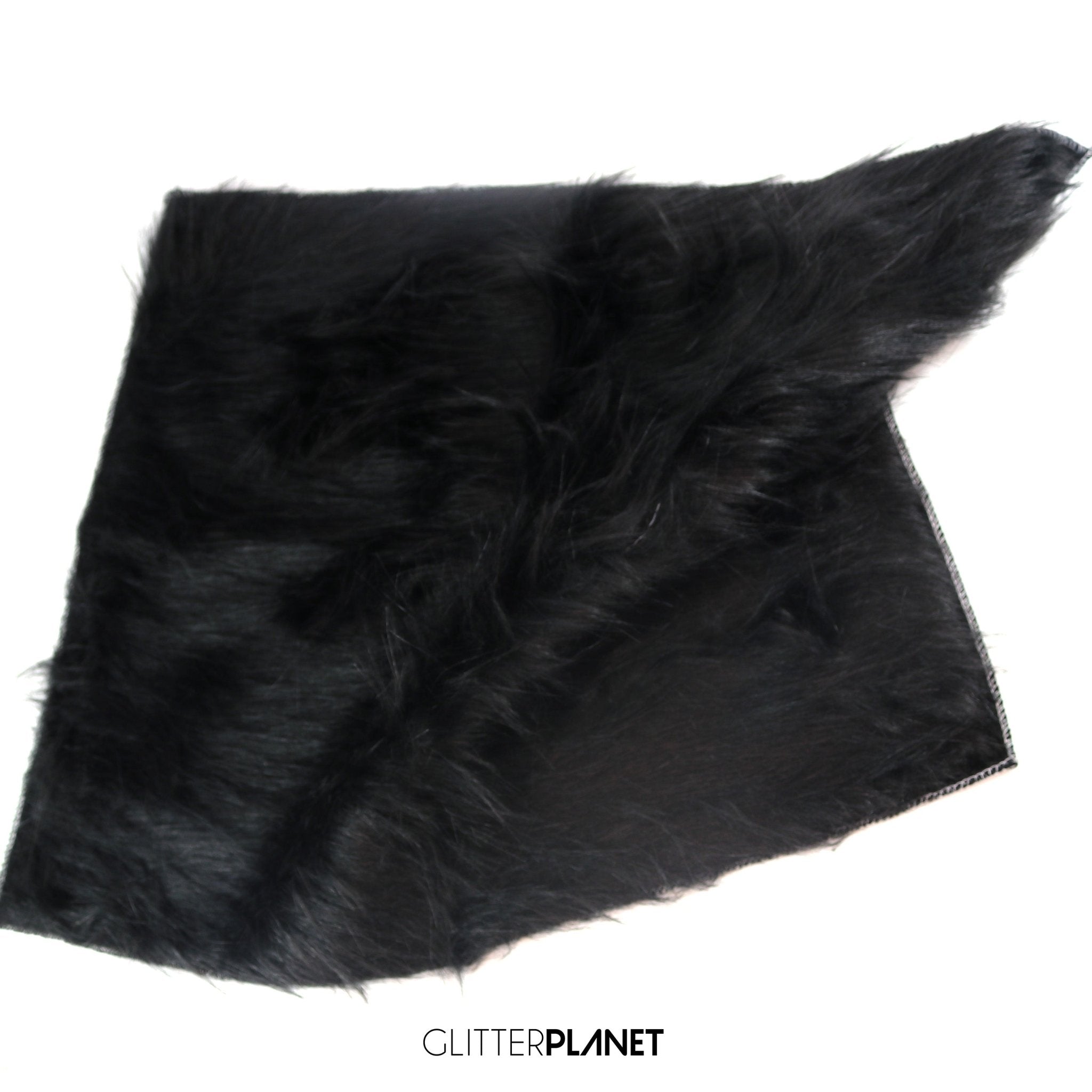 Black Faux Fur Background