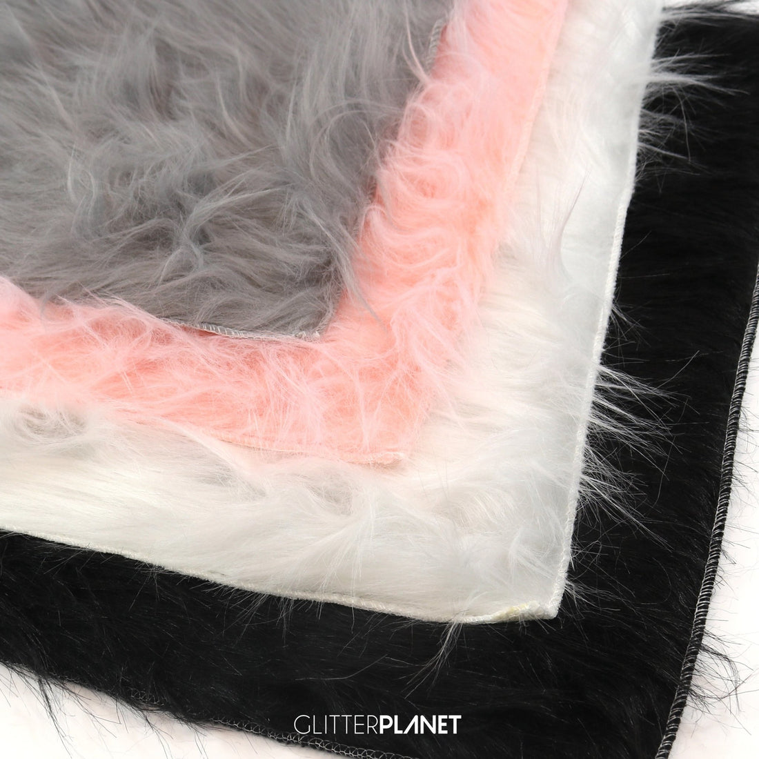 Black Faux Fur Background