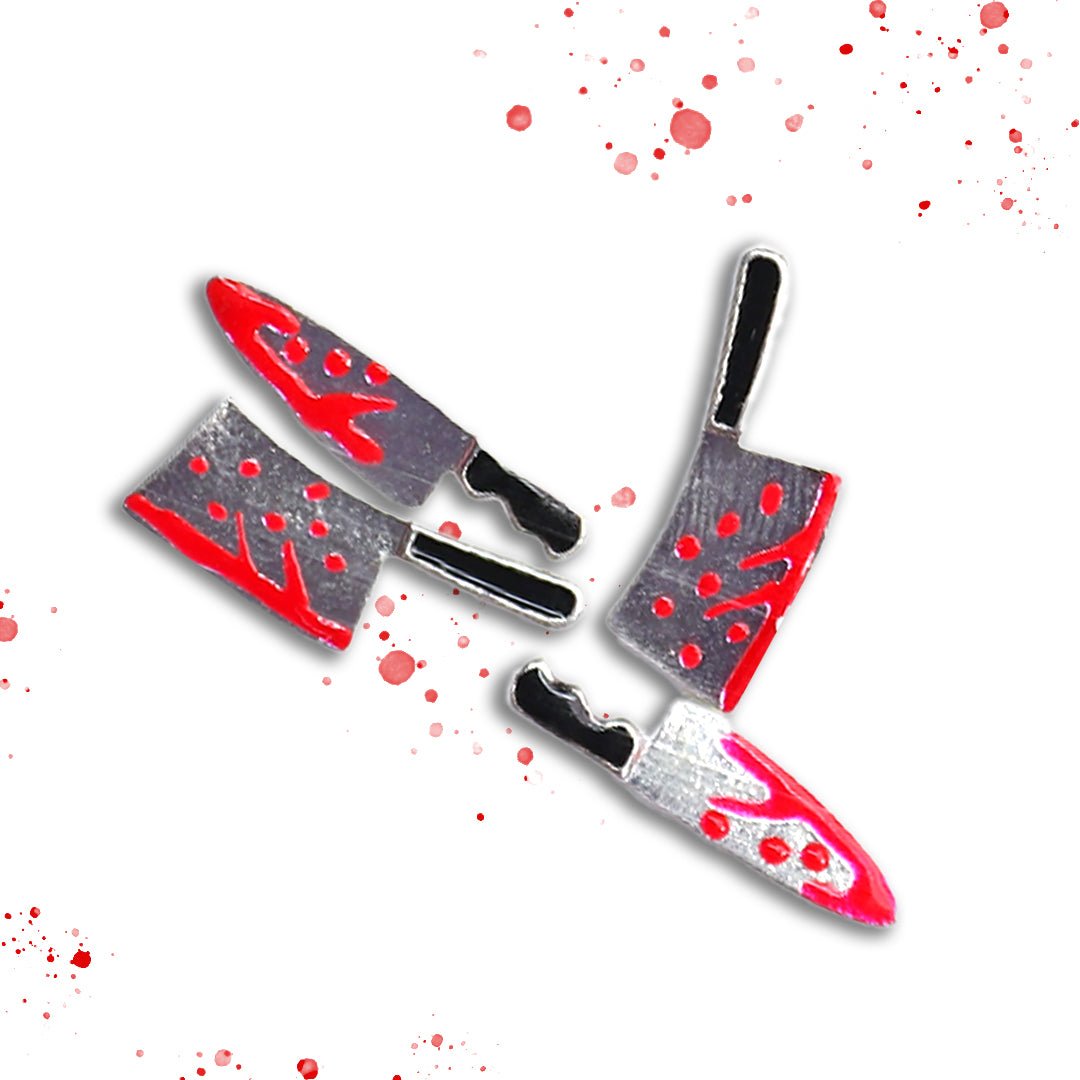 Bloody Knives Halloween Nail Charms - Glitter Planet