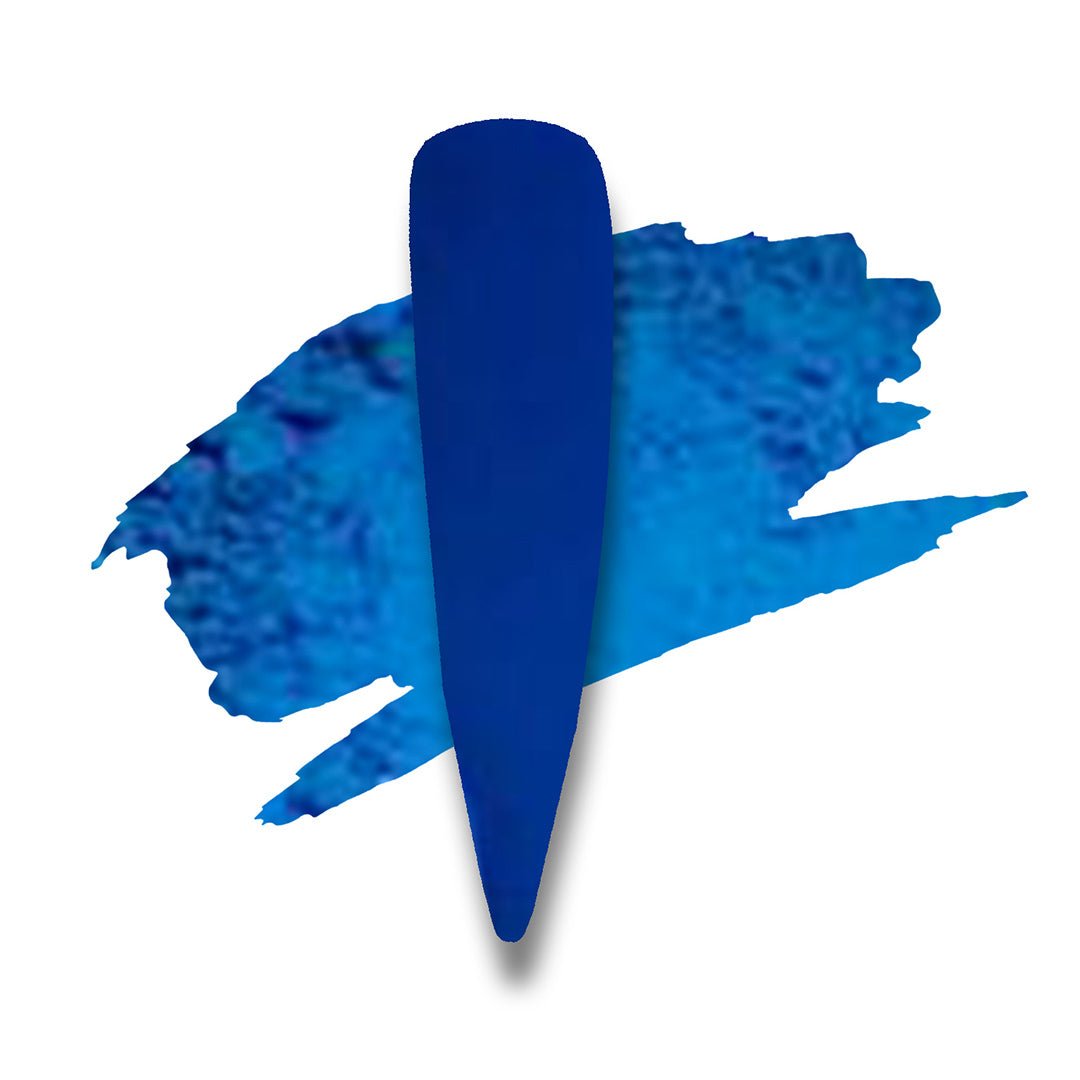 Blue Matte Neon Nail Art Pigment - Glitter Planet