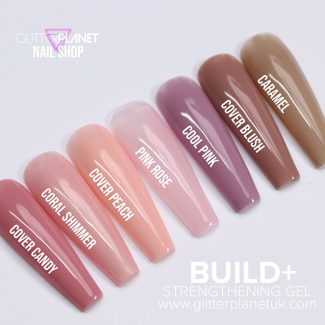 Caramel Build+ Strengthening Gel in a Bottle - Glitter Planet