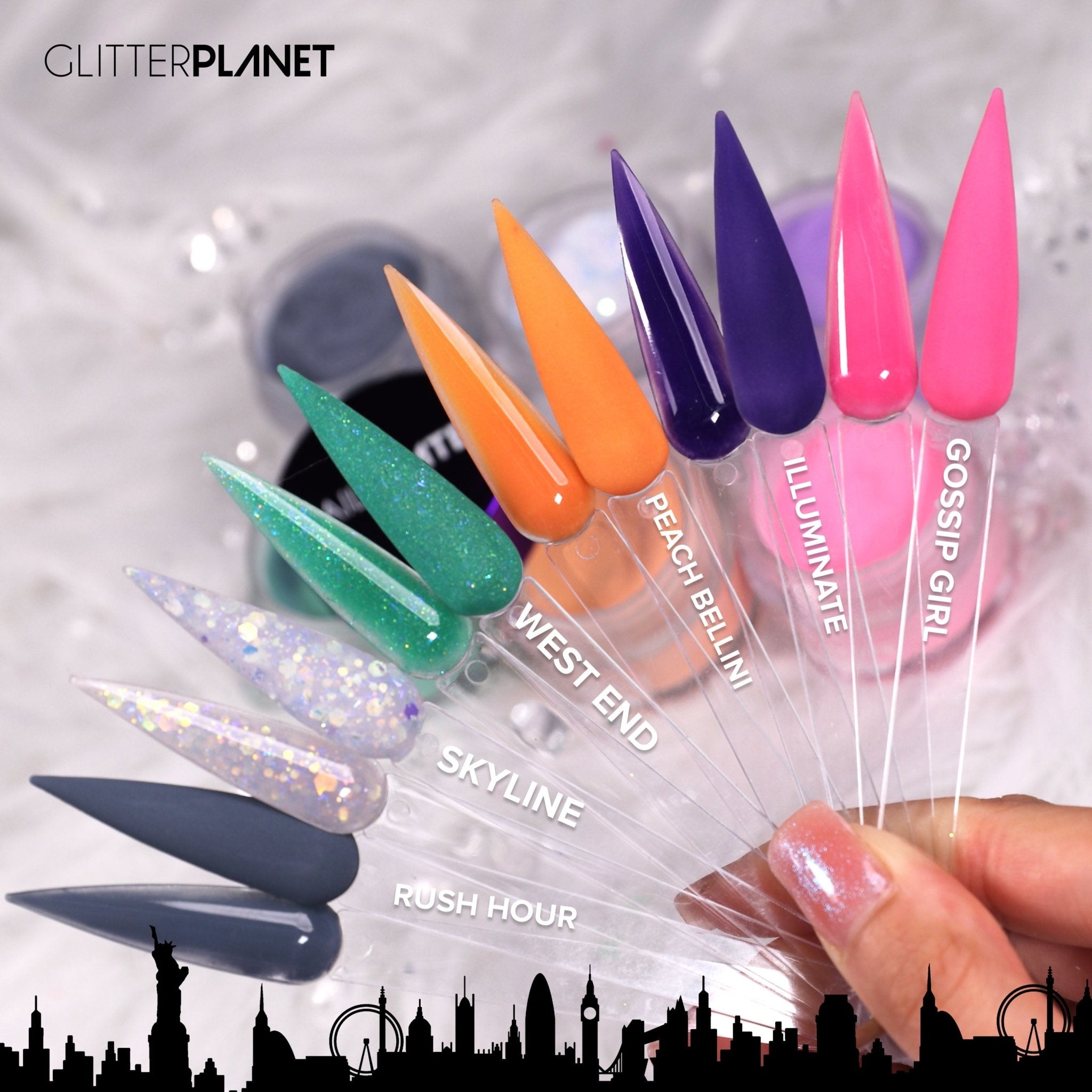 City Lights - 6pcs Acrylic Powder Collection