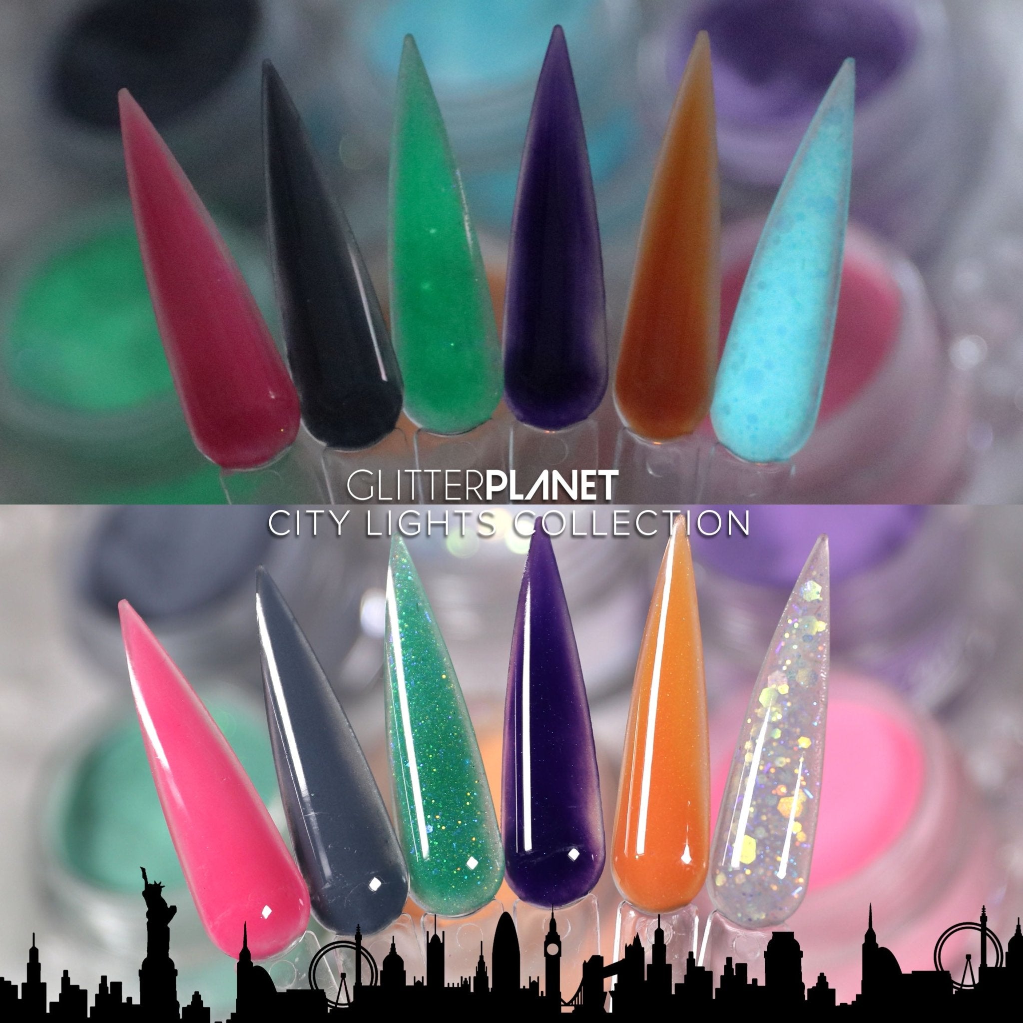 City Lights - 6pcs Acrylic Powder Collection