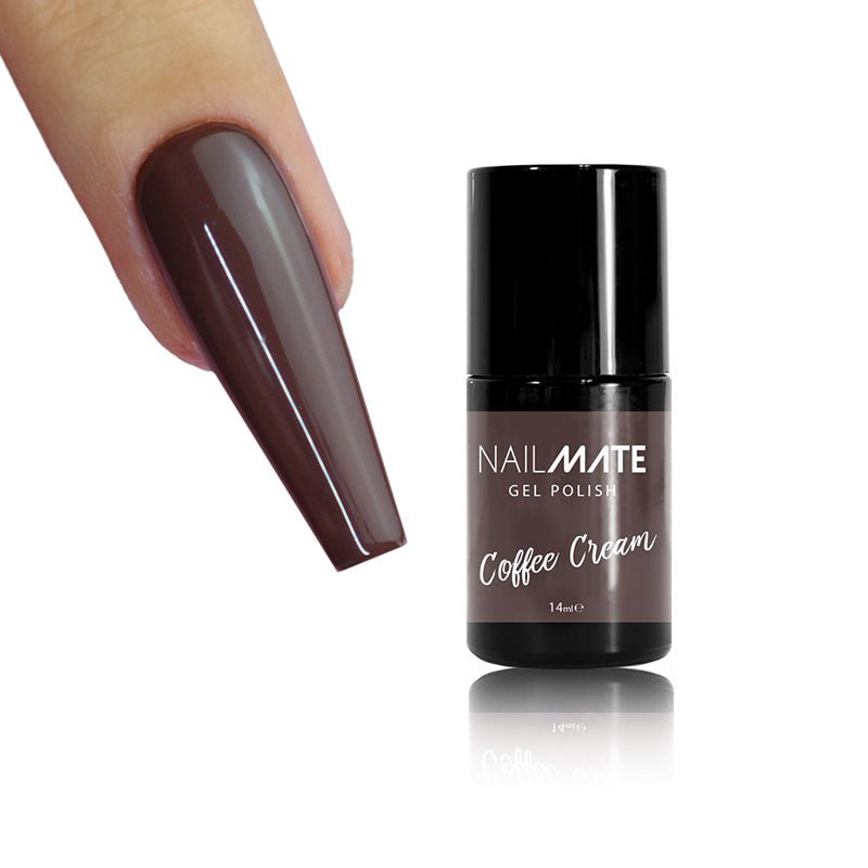 Coffee Cream brown Gel Polish 14ml - Glitter Planet