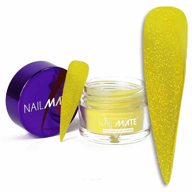 Rain Mack Yellow Acrylic Powder - Glitter Planet