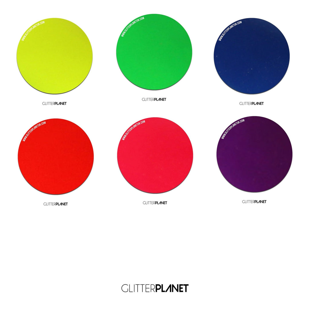 Coloured Acrylic Set x 6 | Neon