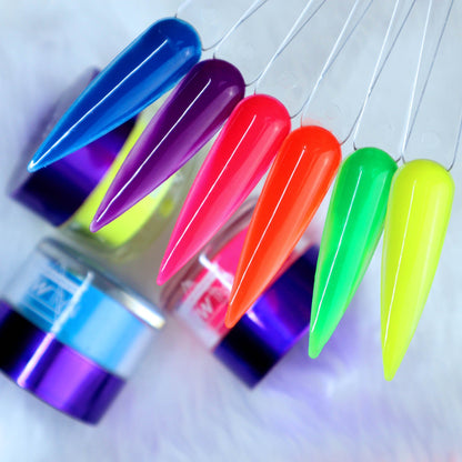 Coloured Acrylic Set x 6 | Neon