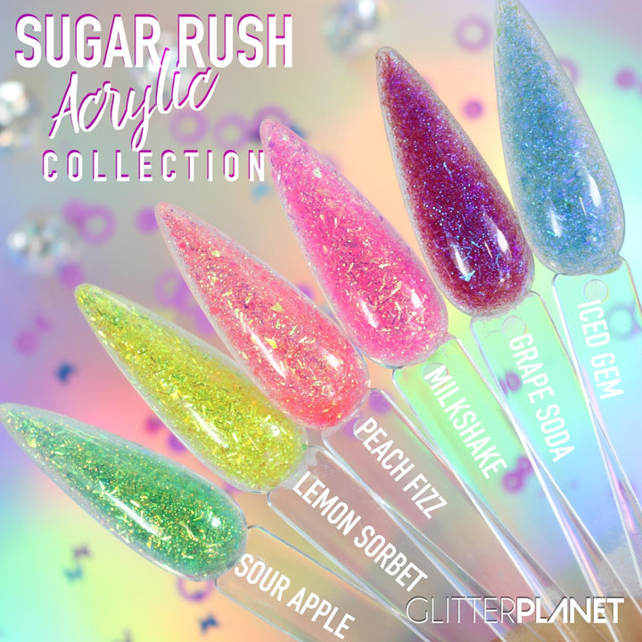 Coloured Acrylic Set x 6 | Sugar Rush