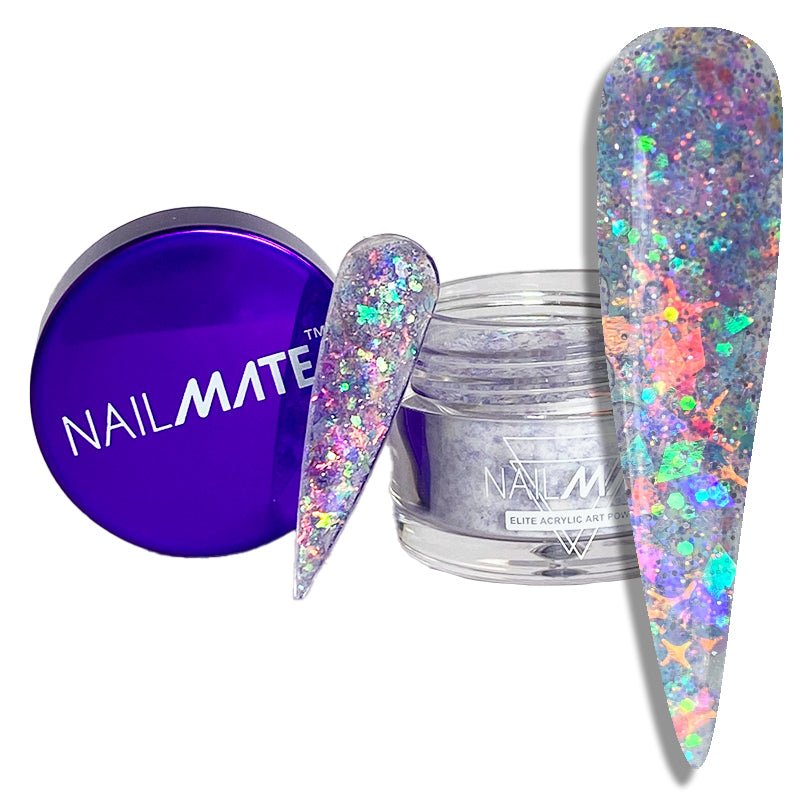 Cosmic Star Lilac Glitter Acrylic - Glitter Planet