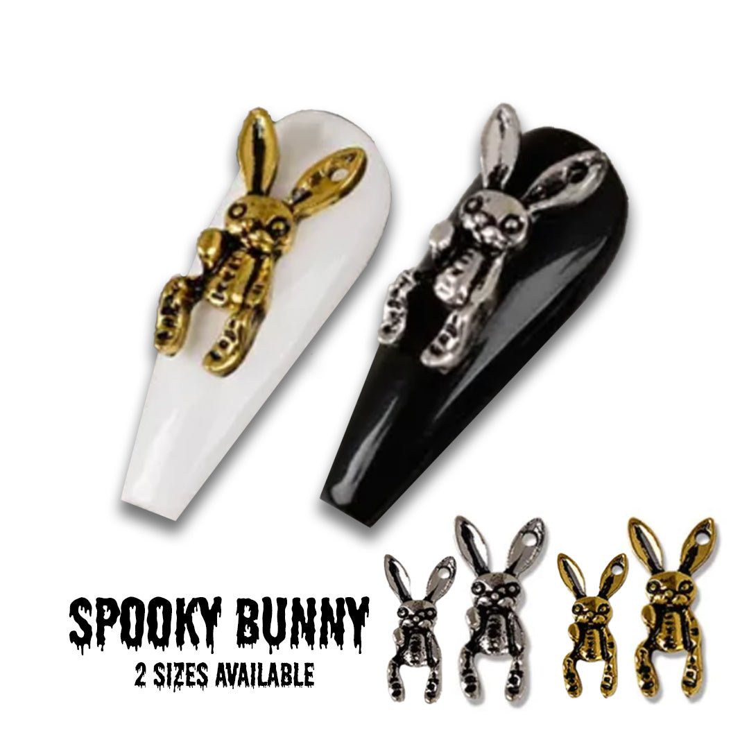 Creepy Bunnies Alloy Halloween nail Charms - Glitter Planet