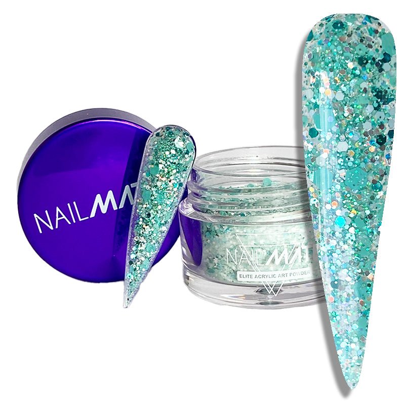 Day Dreamer Mint Glitter Acrylic - Glitter Planet