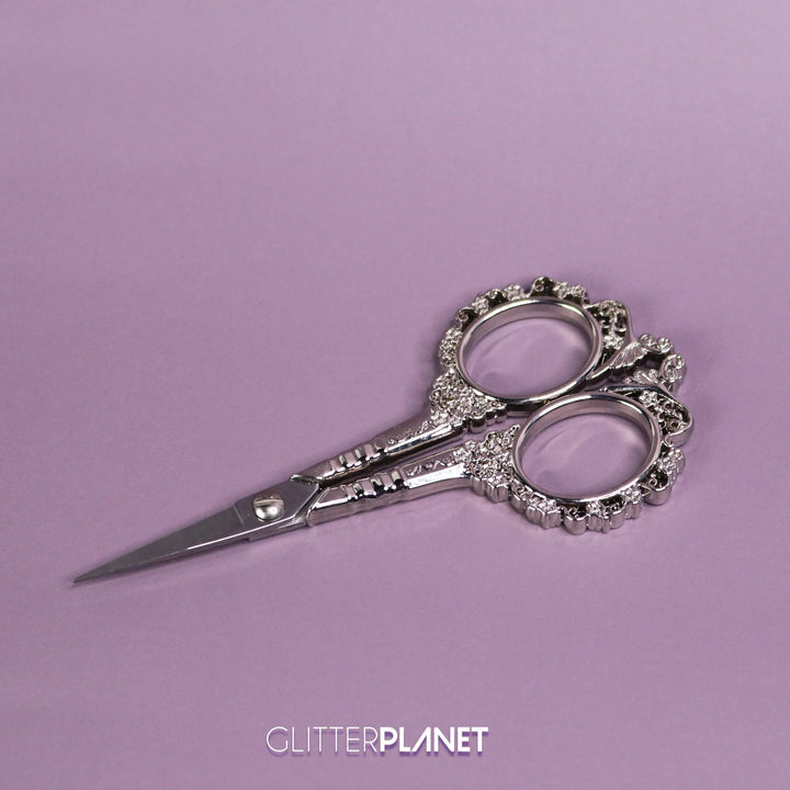 Decorative Ornate Scissors Silver