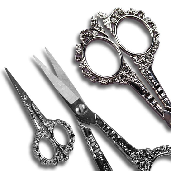 Decorative Ornate Scissors Silver - Glitter Planet