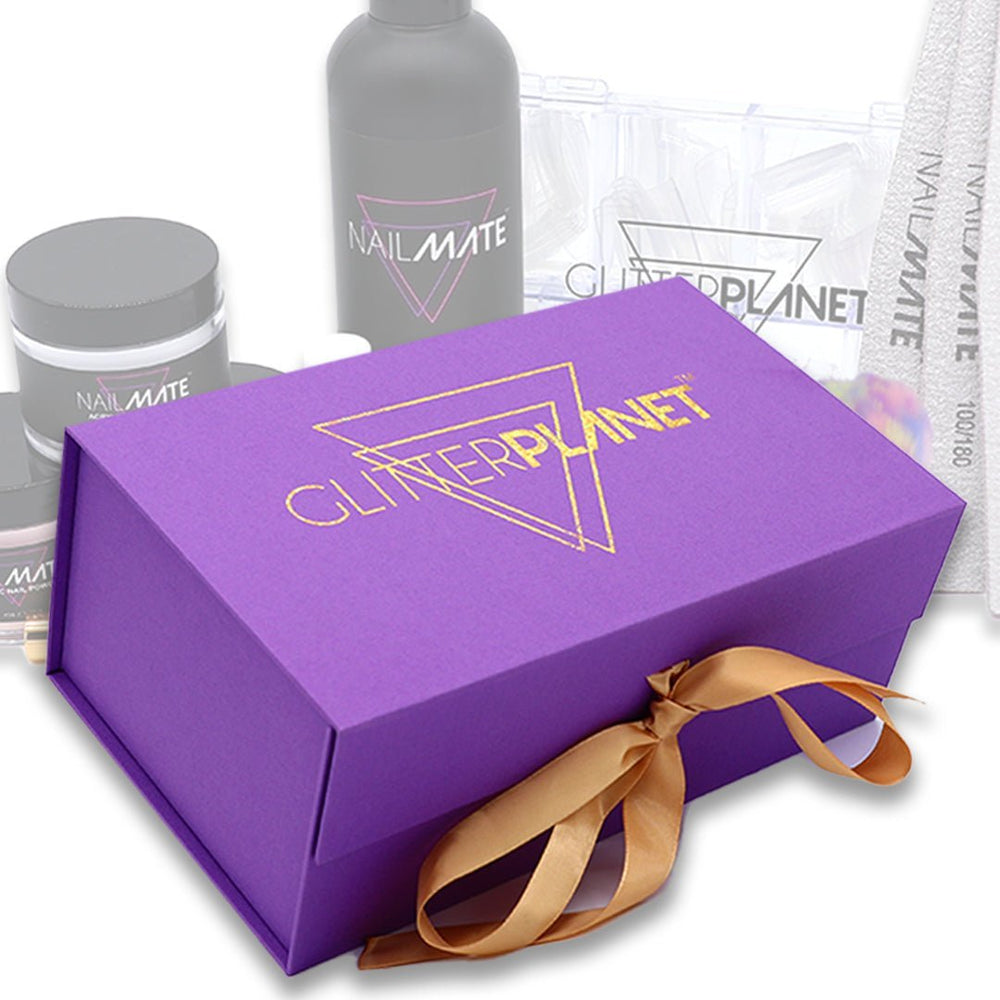 Deluxe large Acrylic Nail Kit - Glitter Planet