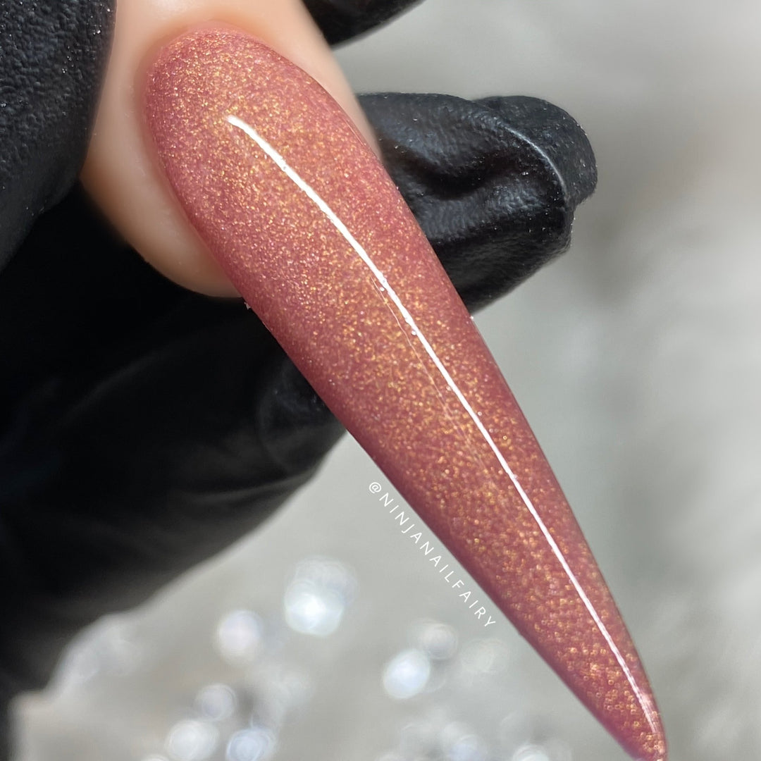 Elegance Rose Gold Acrylic Nail Powder - Glitter Planet