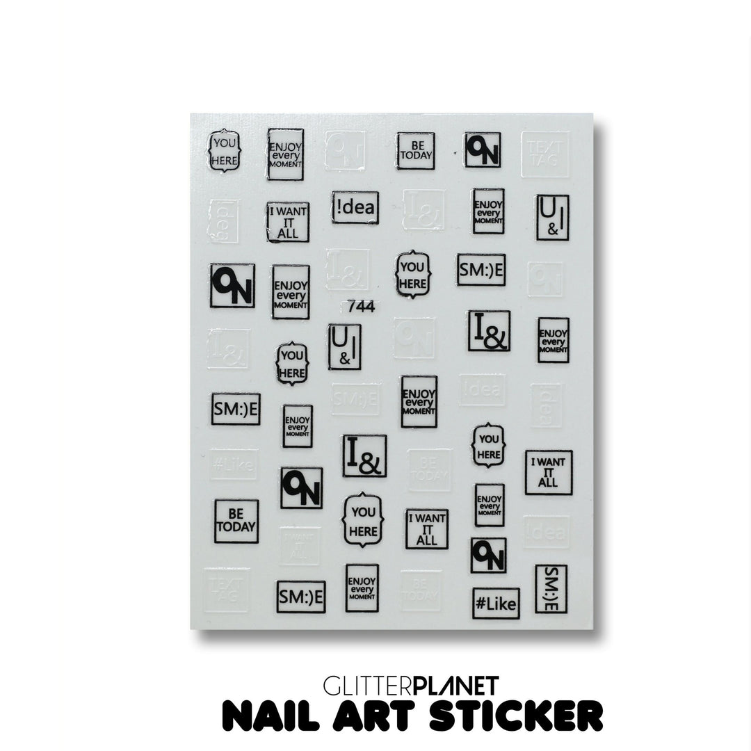 Enjoy every Moment Nail Art Stickers - 744