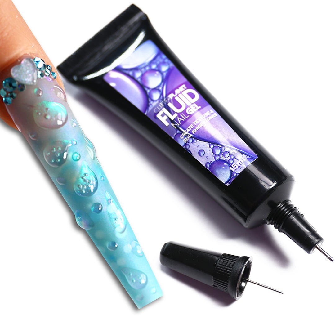 Fluid Gel For Crystal Application &amp; Texture Nail Art - Glitter Planet