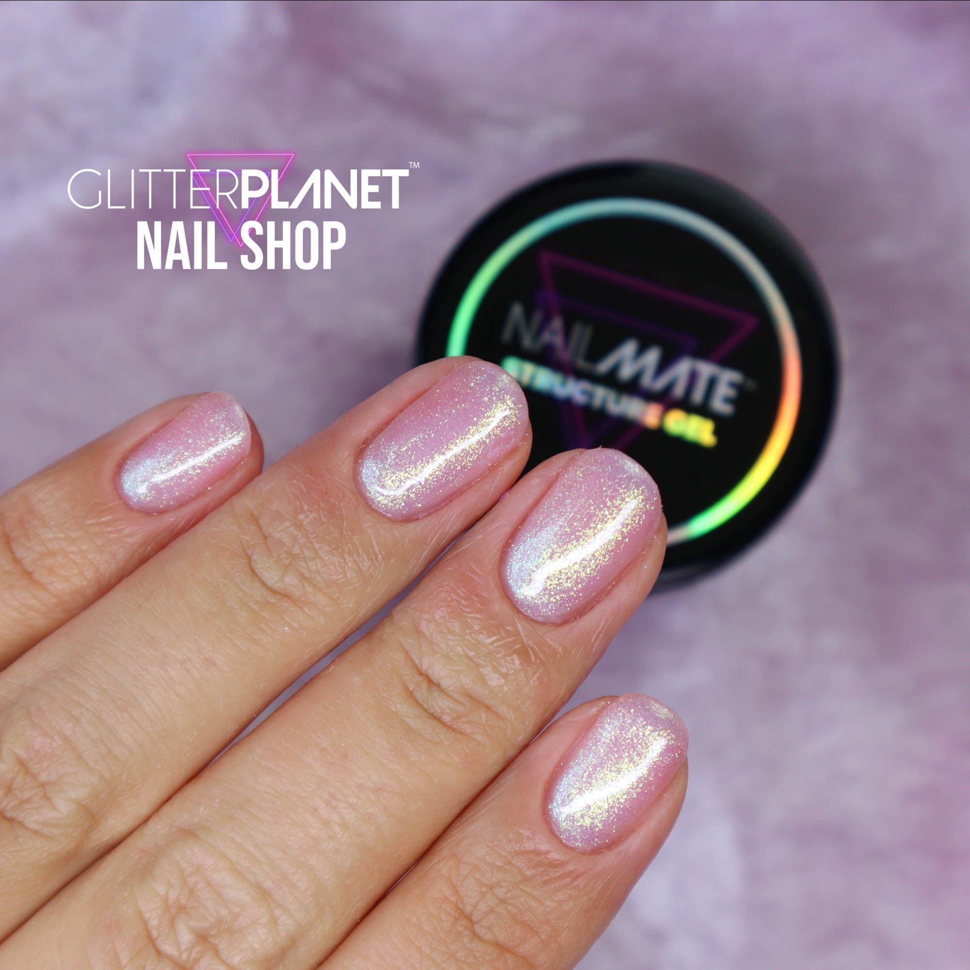 Glazed Hard Shimmer Builder Gel - Glitter Planet