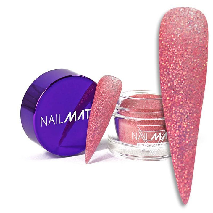Candy Pop Pink Glitter Acrylic Nail Powder - Glitter Planet