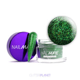 Glitter Acrylic Powder | Green Holo 10g