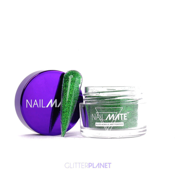 Glitter Acrylic Powder | Green Holo 10g