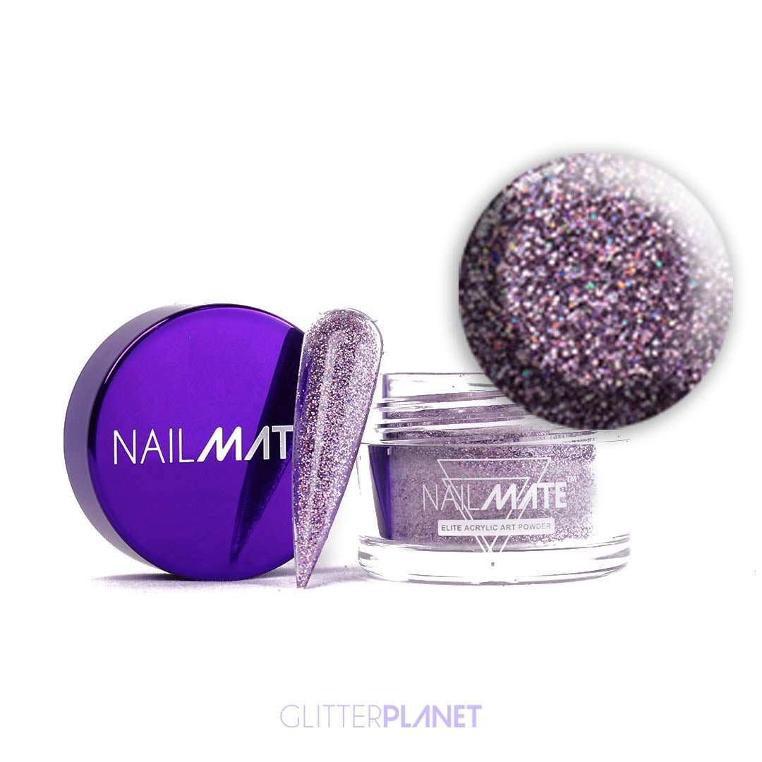 Glitter Acrylic Powder | Lilac Holo 10g