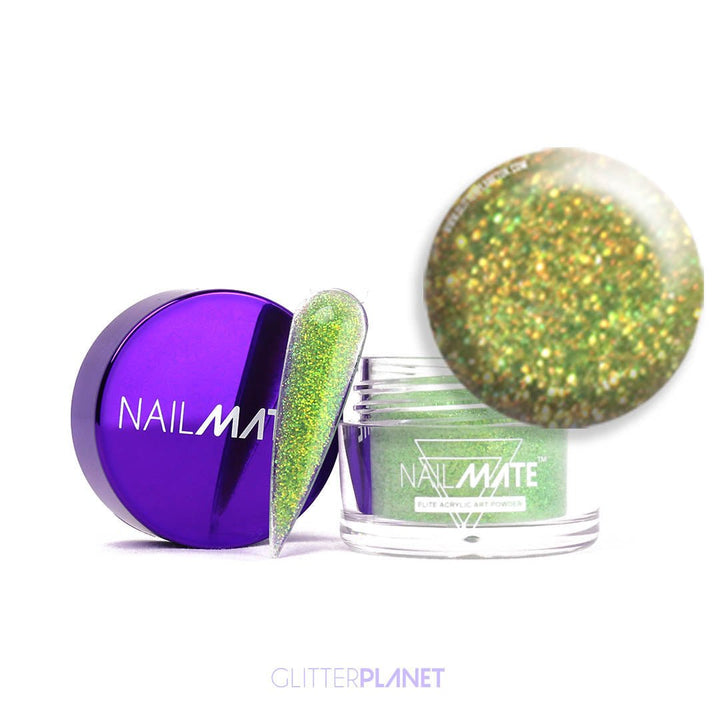 Glitter Acrylic Powder | Lime Zing 10g