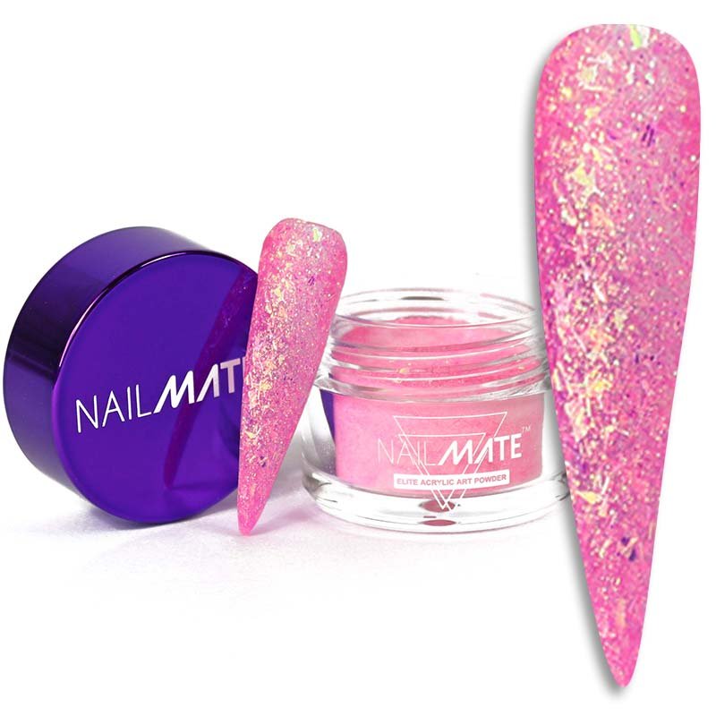Milkshake Pink Glitter Acrylic Nail Powder - Glitter Planet