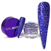 Sapphire Blue Glitter Acrylic Nail Powder - Glitter Planet