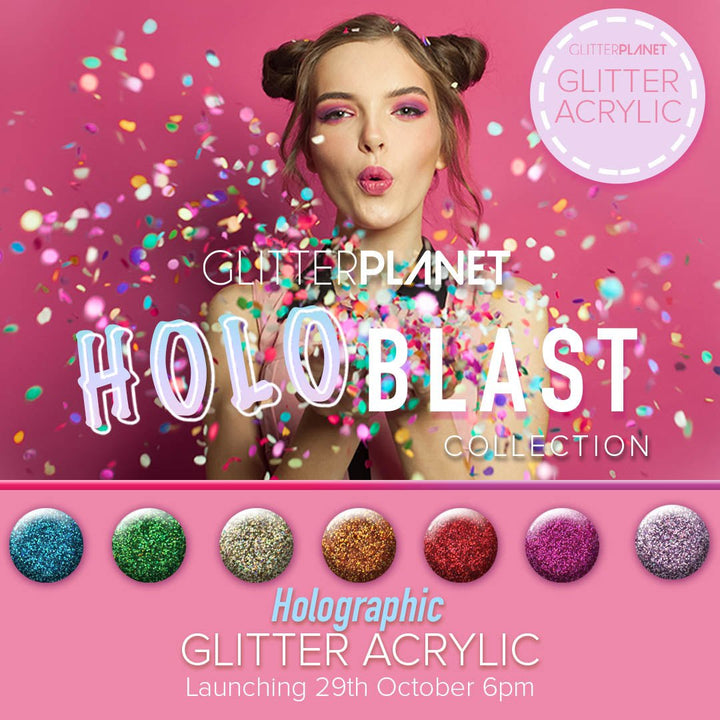 Glitter Acrylic Set x 7 | Holo Blast