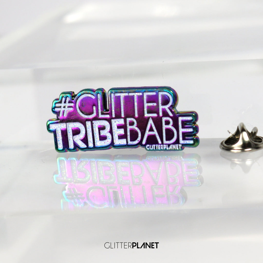 'GLITTER TRIBE BABE' - Badge pin